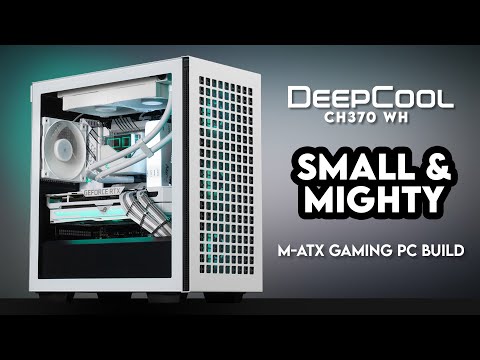 HOW is this $60?! | DeepCool CH370 WH, White Gaming PC Build M-ATX | ROG Strix 3080, Intel i5 13600K