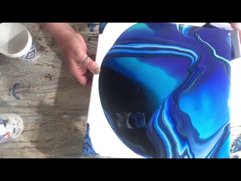 #243. BEAUTIFUL layers with ready-pour paints!  / flip and lip / fluid art