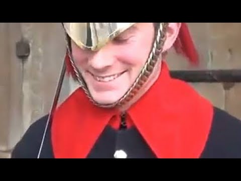 This is how exactly these guys made the royal guard laugh