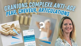 GRANIONS Complexe Anti-âge : Collagène marin + Acide Hyaluronique + Coenzyme Q10