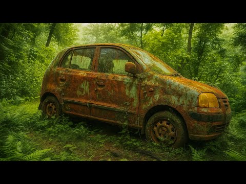 Fully Restoration Of Abandoned Hyundai Car | Sitting in The Jungle For Long Time | Will it Start?