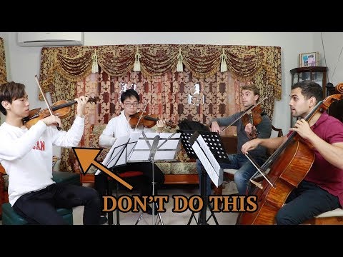 What Not To Do In String Quartet