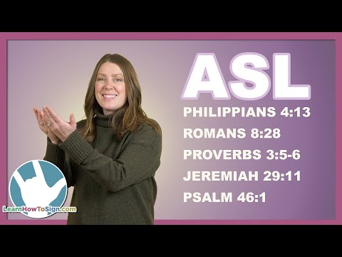 Learn 5 Bible Verses in ASL (American Sign Language)