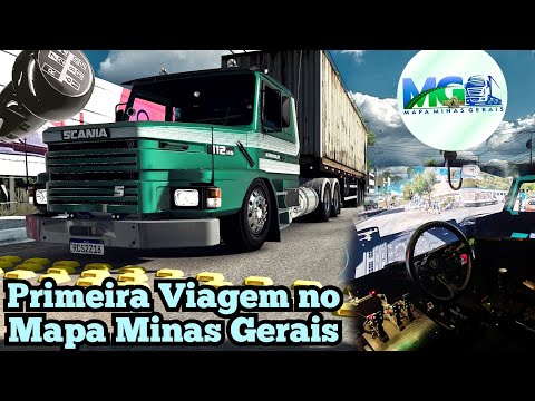 CRUZANDO MARCHA SCANIA 112HS / EURO TRUCK SIMULATOR 2 / MAPA MINAS GERAIS 1.54 / POV 3 TELAS