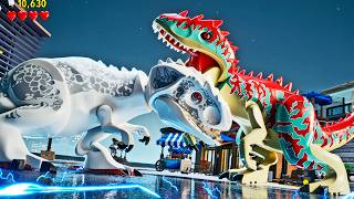 Indominus Rex vs Indominus Rex LEVEL 40 no LEGO Jurassic World