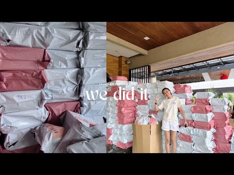 parcels are finally being shipped to you!!!  | january diaries 💌