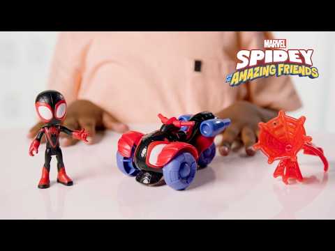 Marvel Spidey and His Amazing Friends Miles Morales: Spider-Man Techno Racer Set, Action Figure, Vehicle, and Accessory thumbnail