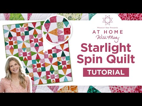 Fat Quarter Friendly Quilt | Make the Starlight Spin Quilt Using 2 Easy To Make Blocks