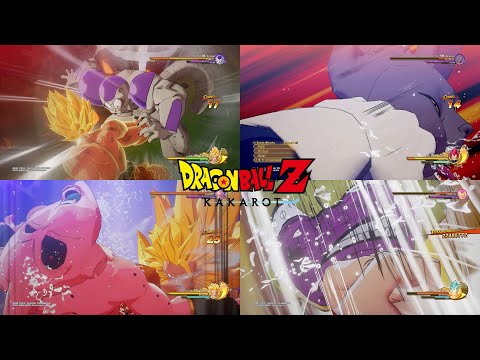 Dragon Ball Z Kakarot - All Bosses Getting Destroyed (Including All Dlcs)