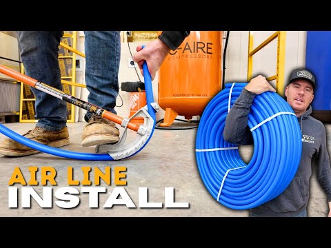 The Shop Build-Out Officially Begins......Installing Air Lines