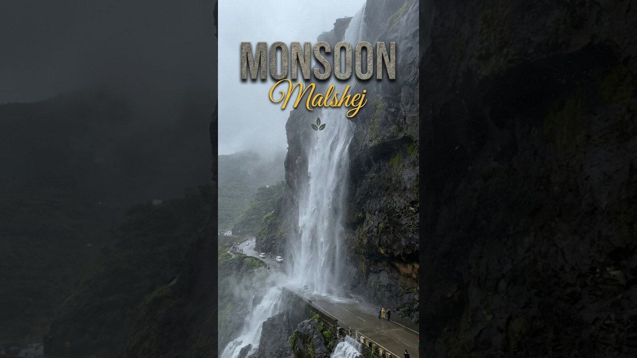 Exploring Malshej Waterfall | Monsoon Road Trip #nature #travel #waterfall #shorts #shortsfeed