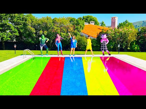 Painting with Adriana Ali and superheroes: funny kids adventures