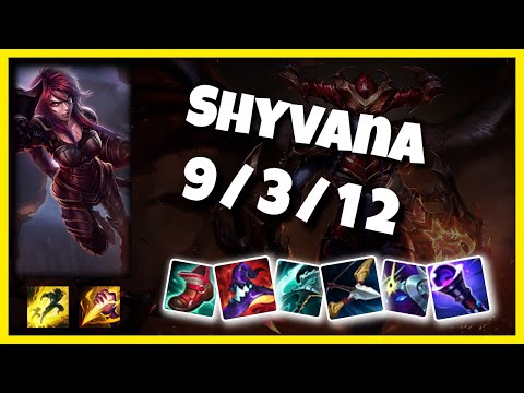 Shyvana vs Lee Sin EU Challenger JUNGLE (9/3/12) Gameplay Replay - Patch 10.23
