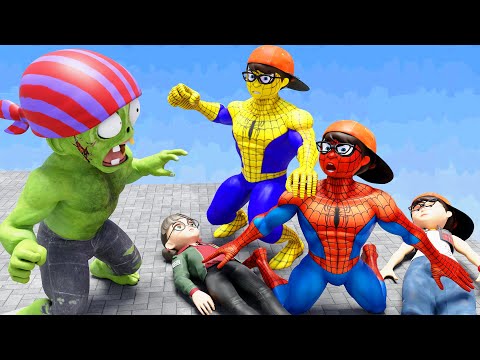 Scary Nick and Miss T Bitten by a Zombie - Scary Teacher 3D Kind SpiderNick Animation