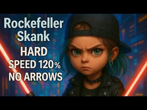 Beat Saber The rockafeller skank, level hard, 120% speed, my second run with this song.