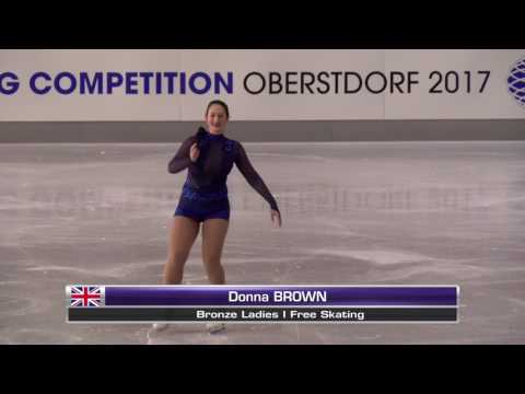 Donna Brown   Bronze Ladies I Free Skating Oberstdorf 2017