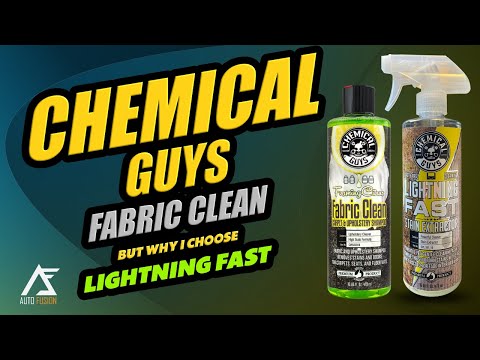 Chemical Guys Foaming citrus fabric cleaner but why I choose lightning fast