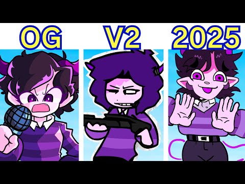 FNF Atrocity 2025: Jelly Bean vs Skeletons (V1 vs V2 vs 2025)