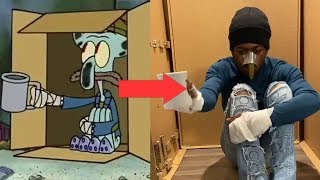 homeless squidward