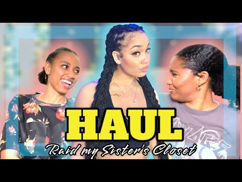 I RAIDED MY SISTERS CLOSET | Haul | Amber Victoria ✨