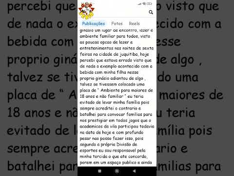 VITOR DO ACADÊMICOS DA VILA DETONA SECRETARIA DE ESPORTES E SUGERE COLOCAR UM PLACA PROIBIDO A ENTRADA DE CRIANÇAS E FAMÍLIAS.