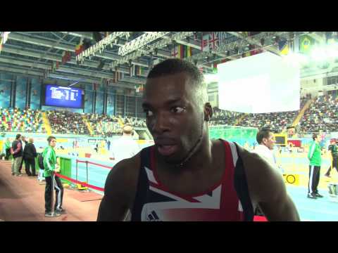 Istanbul 2012 Mixed Zone: Nigel Levine GBR
