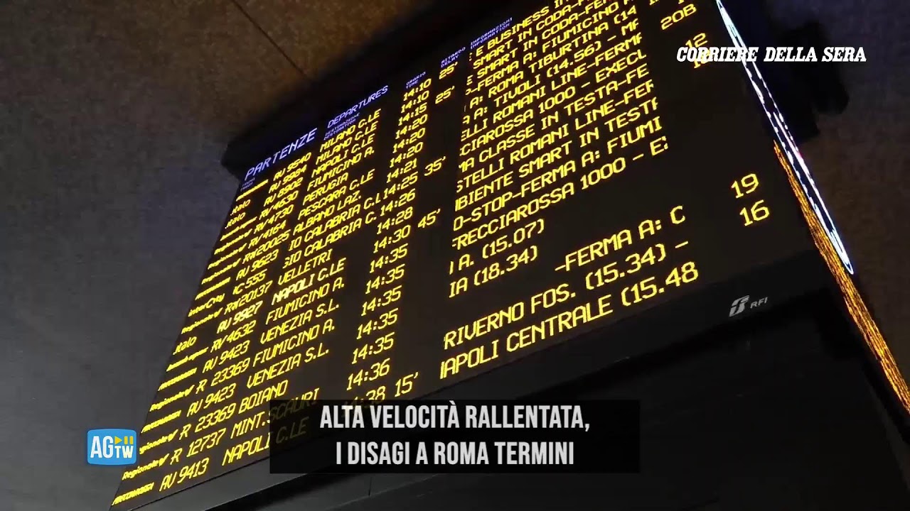 Alta velocità, i disagi a Roma Termini