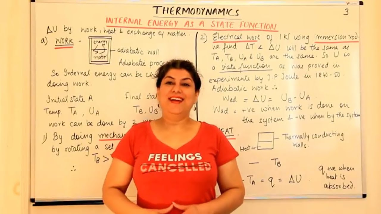 Internal Energy As State Function 1- Thermodynamics (Part 3)