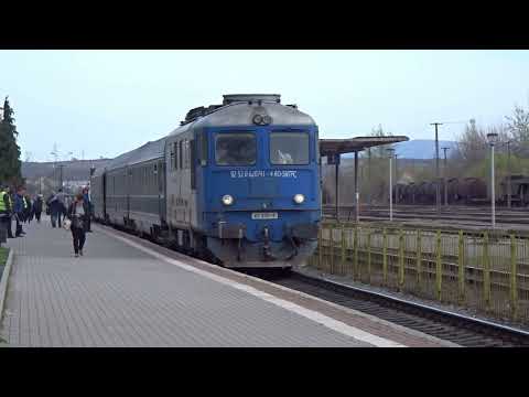 🎺 060-DA1 62-0741-4 RO-SNTFC cu noua goarna & IR-N 1642 in statia CFR Baia Mare 🎺