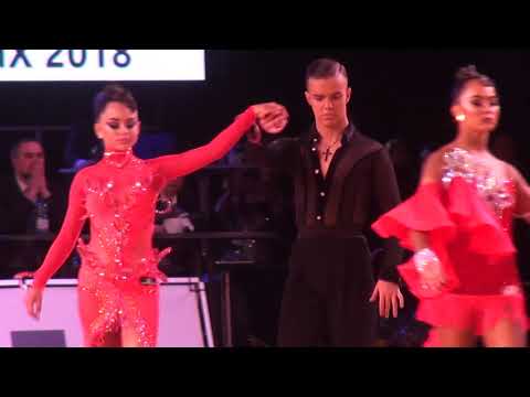 00362 WDSF WORLD YOUTH LATIN CHAMPIONSHIP 2018 1/4 final. Baltic Grand Prix 2018