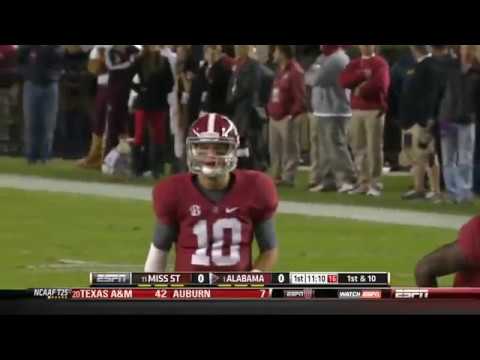 2012 #13 Mississippi State vs. #1 Alabama Highlights