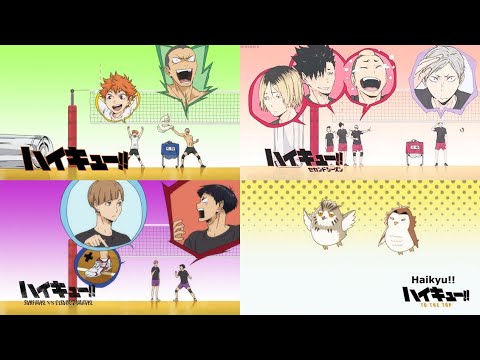 Every Haikyuu's commercial break | Season 1 to 4