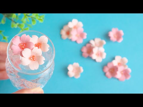 DIY How to Make Paper Cherry  Blossom Flower With Shape Punch