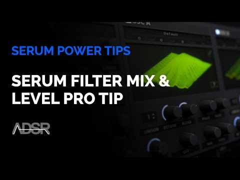 How to Turn the Filter Mix Knob into a Level Control in Serum