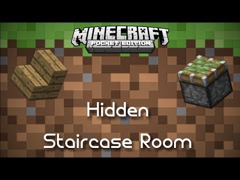 Hidden Staircase Room | MCPE Redstone Tutorial