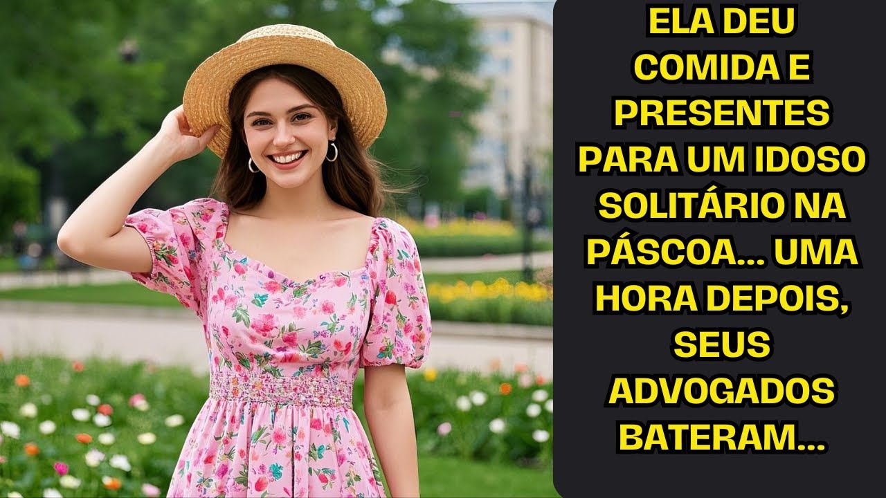 Ela deu comida e presentes para um idoso solitário na Páscoa... Uma hora depois, seus advogados...