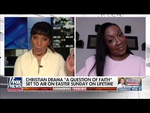 Angela White speaking on Fox News with Arthel Neville discussing faith film, "A Question of Faith."