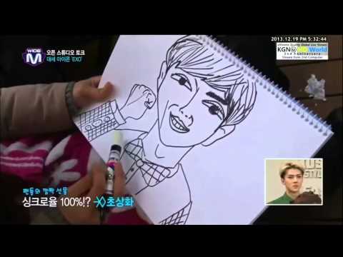 EXO Mnet Wide Open Studio Fan Arts 131219