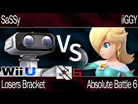 AB6 Smash 4 - Sassy (ROB) vs iiGGY (Rosalina, Mega Man) - Losers Bracket
