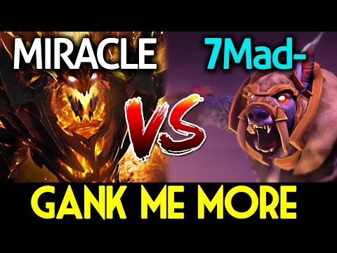 Miracle- DOTA 2 [Shadow Fiend] VS 7Mad- [Ursa] - Gank Me More