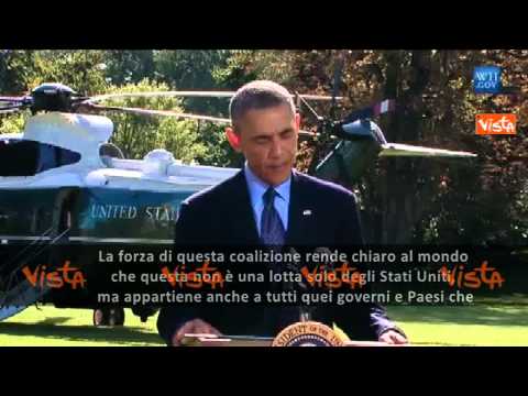 OBAMA ISIL NON E' GUERRA CHE RIGUARDA SOLO USA SOTTOTITOLI 23-09-14
