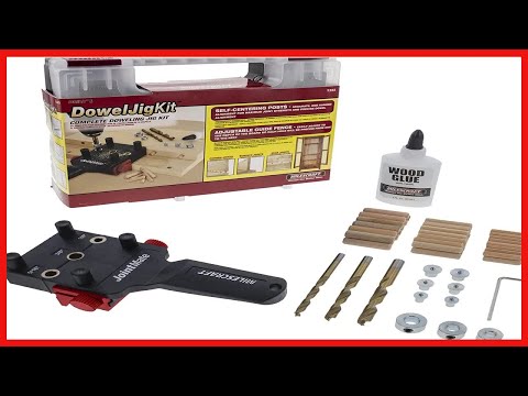 Great product -  Milescraft 1333 Dowel Jig Kit - Handheld Dowel Jig with 3 Metal Bushing Sizes (1/4i
