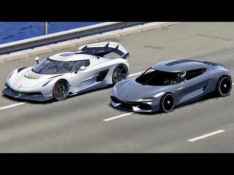 Koenigsegg Gemera vs Koenigsegg Jesko - Drag Race 20 KM