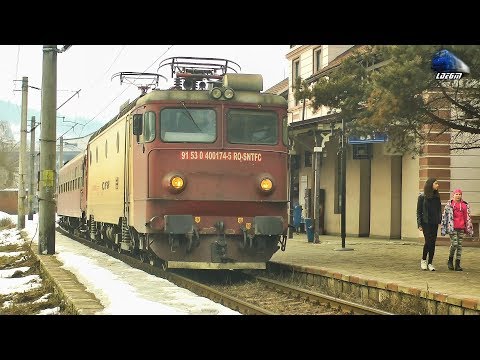 060-EA 40-0174-5 & R5704 Ilva Mică-Suceava in Halta Vatra Dornei Băi Station - 20 February 2019