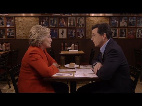 Stephen Interviews Hillary Clinton At Carnegie Deli