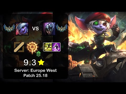 Tristana Mid vs Jax - EUW Challenger - Patch 25.18