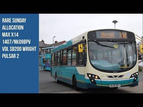 Rare Sunday Allocation | Route X14: 1407/NK09BPV - VDL SB200 Wright Pulsar 2