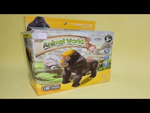 Mainan Gorilla bisa berjalan, pakai baterai || Koleksi Mainan Daffa