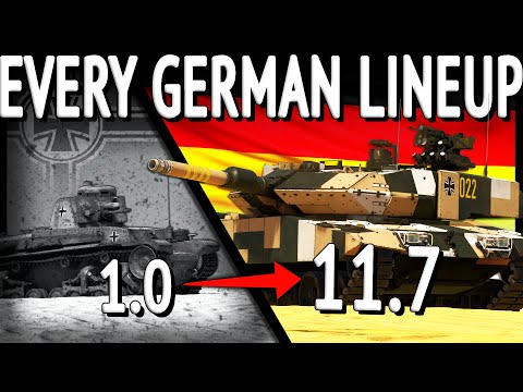 ONE Match With EVERY GERMAN LINEUP (War Thunder)