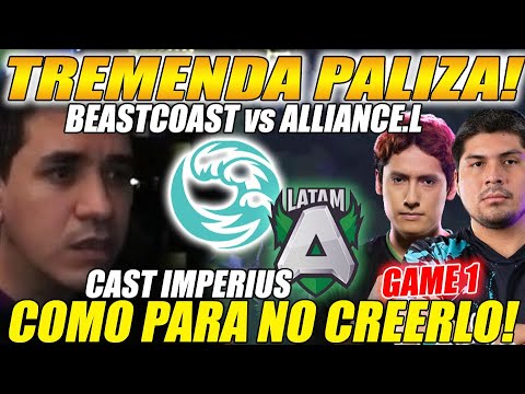 😲PARA NO CREERLO! 😲 TREMENDA PALIZA EN PRIMER JUEGO ENTRE BEASTCOAST vs ALLIANCE.LATAM - CAST CHIMPE